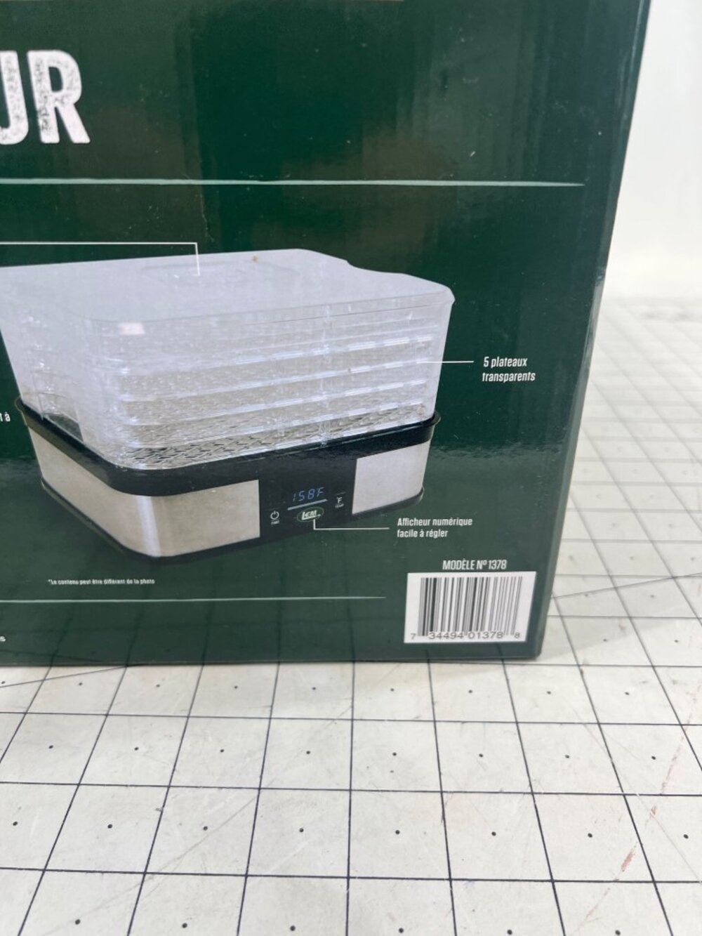 LEM 5-Tray Food Dehydrator With Uniform Airflow & Digital Controls 250 Watts new - Picture 4 of 6
